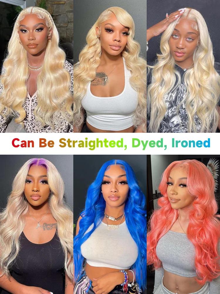 Mèches Body Wave brésiliennes naturelles Remy, couleur blond miel 613, 30 32 34 36 38 40 pouces, tis