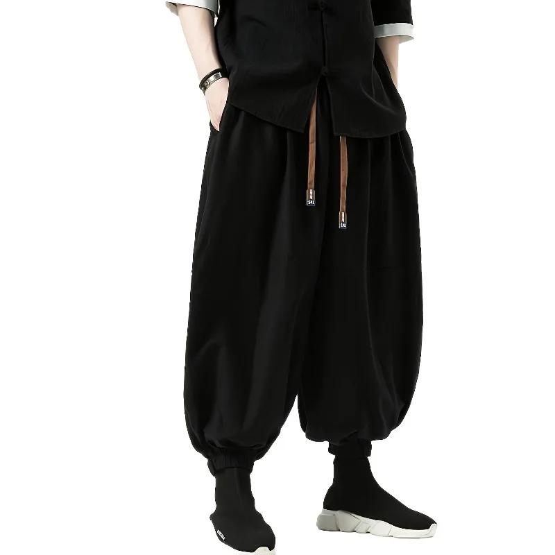 Pantalon homme FGKKS neuf, style coréen, coupe ample, en coton, pour l'extérieur, printemps, uni