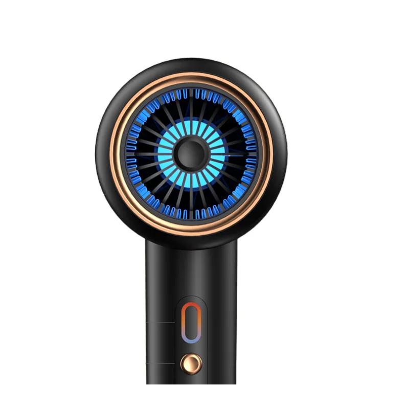 Sèche-cheveux ultra silencieux à ions négatifs, haute puissance, lumière bleue, haute vitesse, recom