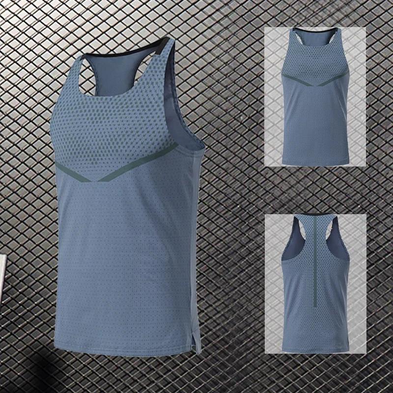 Gilet de course pour hommes, vêtements d'entraînement en plein air, T-shirt sans manches, débardeur