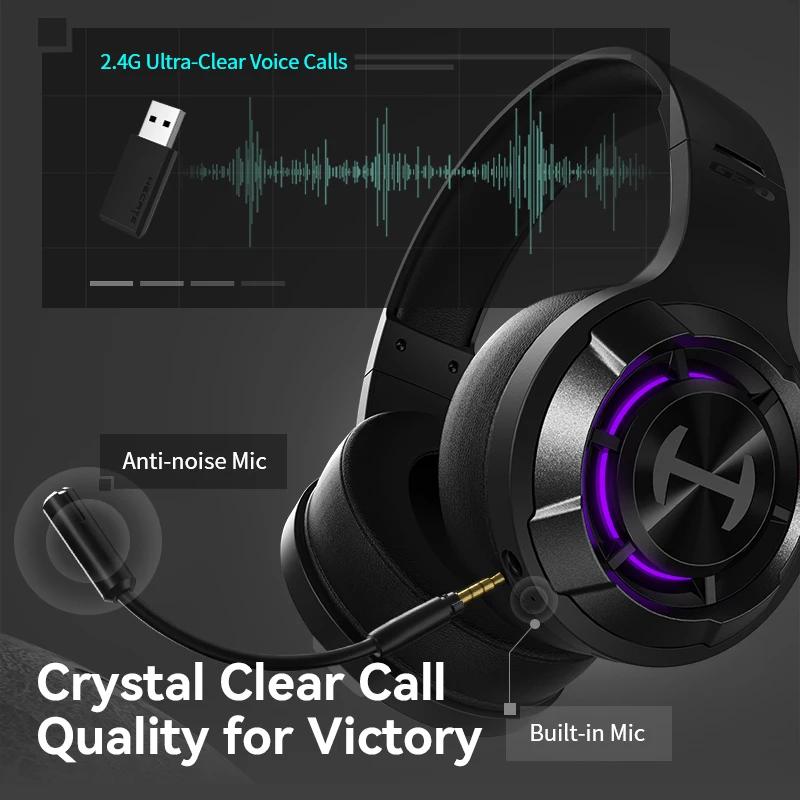 HECATE by Edifier-Casque sans fil Bluetooth 2.4, Connexion mode touristes, Casque de jeu pour PC, di