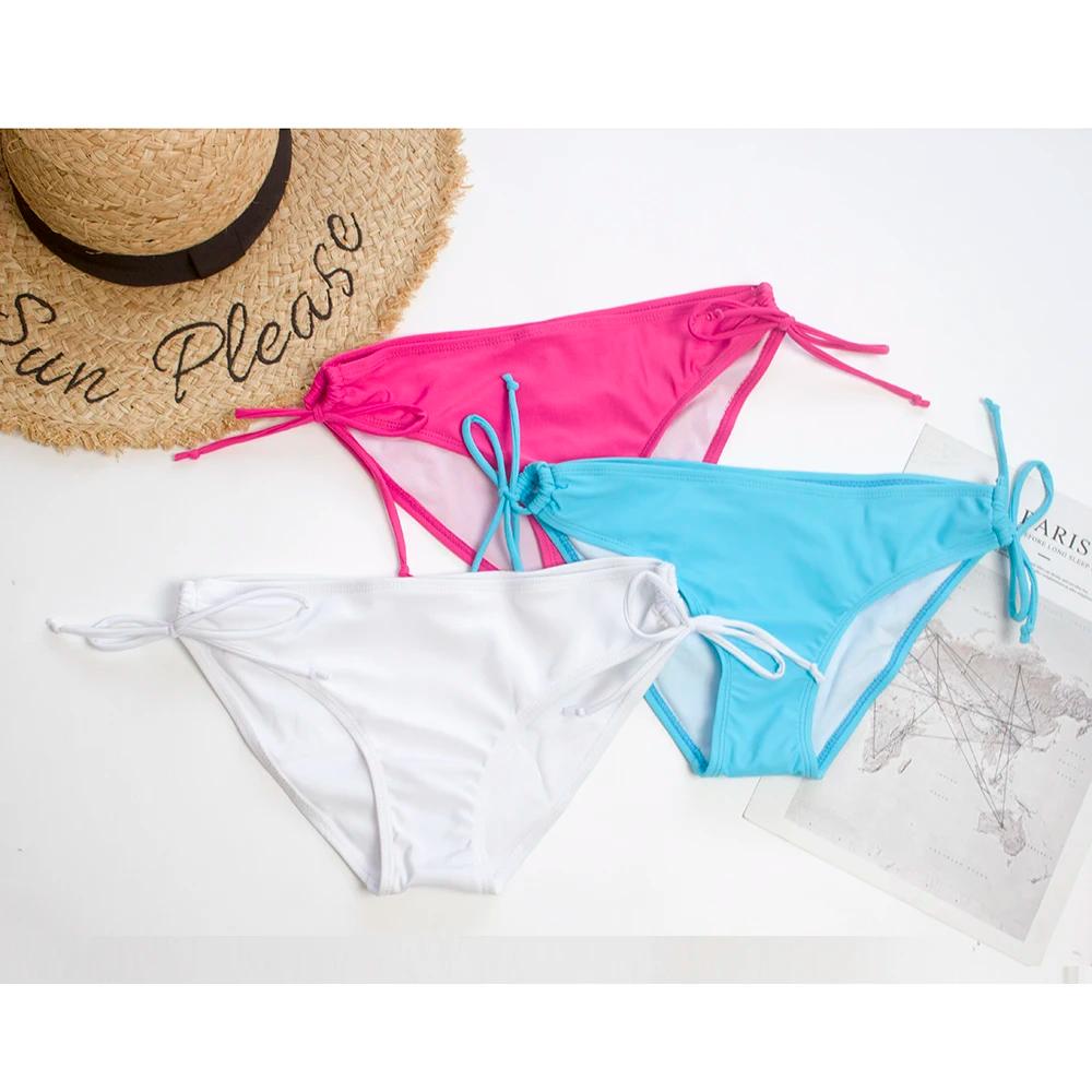 Bas de maillot de bain femme bandage floral 2026 - Tanga brésilien sexy pour plage et piscine