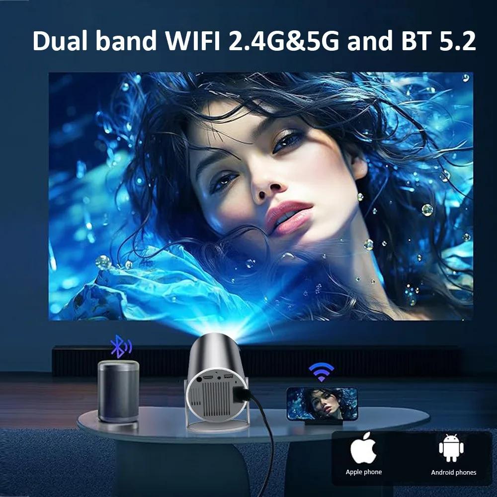 DITONG HY300 Plus HD projecteur portable 4K projetor Android LED vidéo Home cinéma téléphone mini Pr