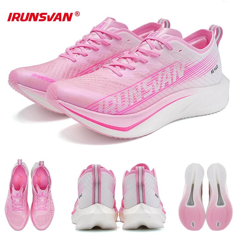 IRUNSVAN-HEAT 2024 Carbon Plate Sneakers pour hommes et femmes, Chaussures de course sur sentier, Ch