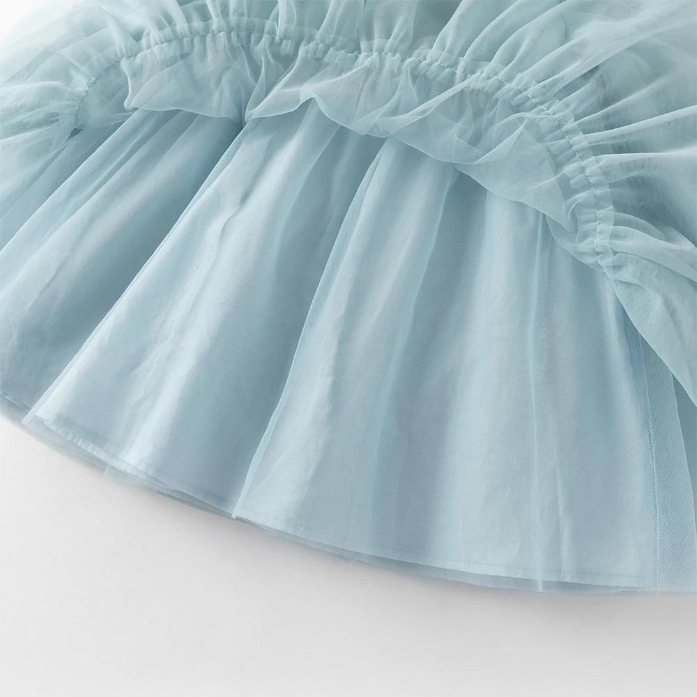 Robes en maille pour enfants Dave Bella, vêtements pour filles, automne-printemps, manches longues,
