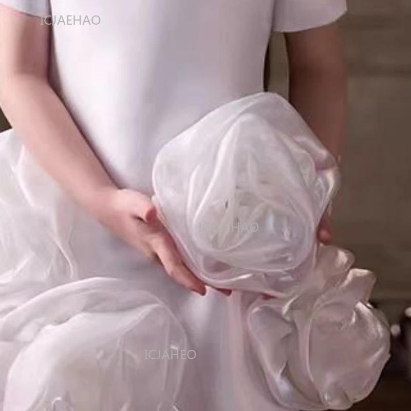Robe de soirée blanche pour enfants, filles, princesse, pour récital de piano, robe de cérémonie, te