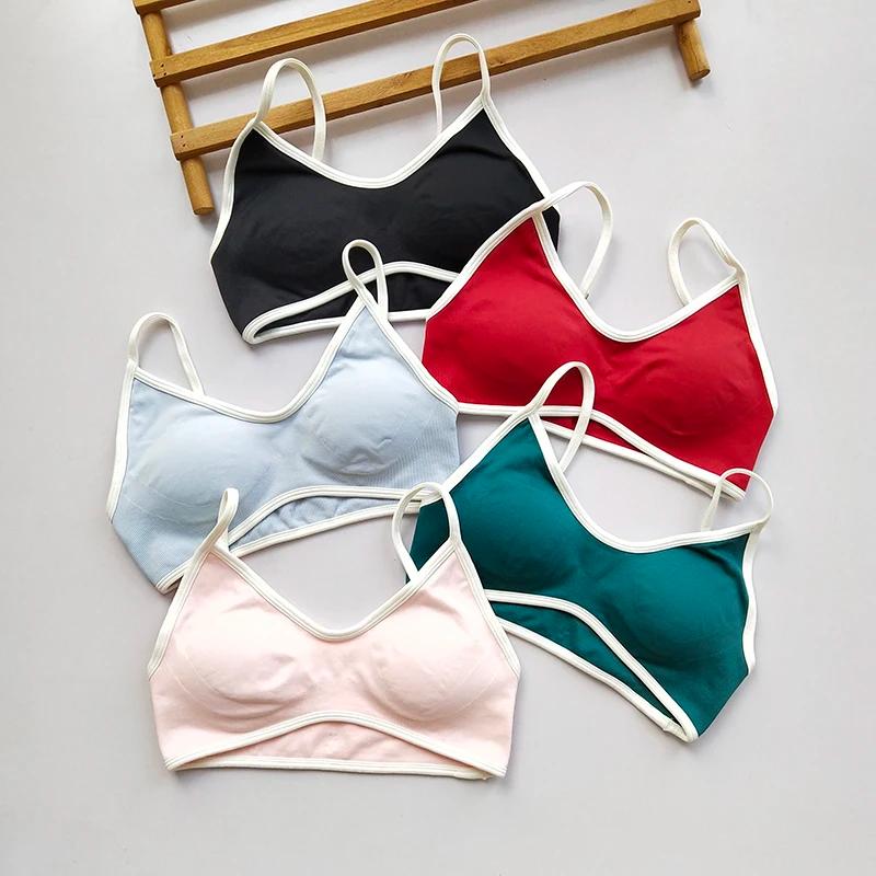 Soutien-gorge de Sport athlétique rembourré, antichoc, sans couture, Sexy, dos nu, pour femmes, entr