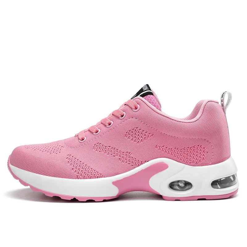 Chaussures de course femmes été respirantes - Baskets mesh léger tissage fly sportives