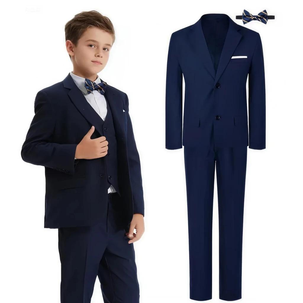 Costume pour enfants garçons, ensemble de tenue formelle de mariage, vêtements pour hommes, porteur