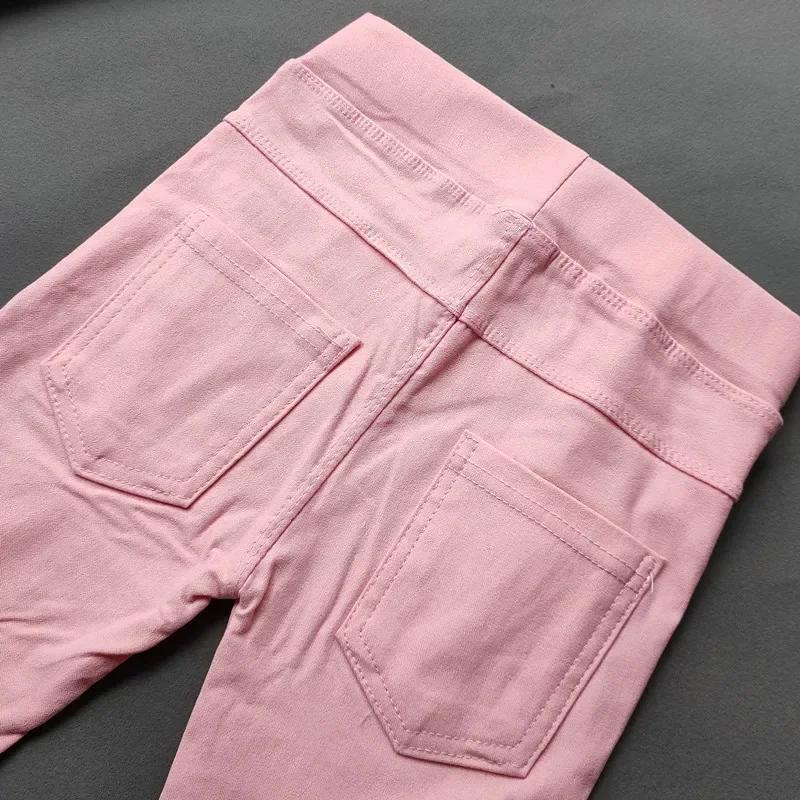Pantalons Slim pour filles de 2 à 11 ans, couleur bonbon, crayon élastique, décontracté, Leggings so