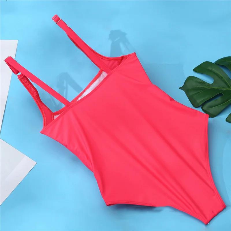 Maillot de bain une pièce push-up grande taille femme été sexy pour piscine et plage