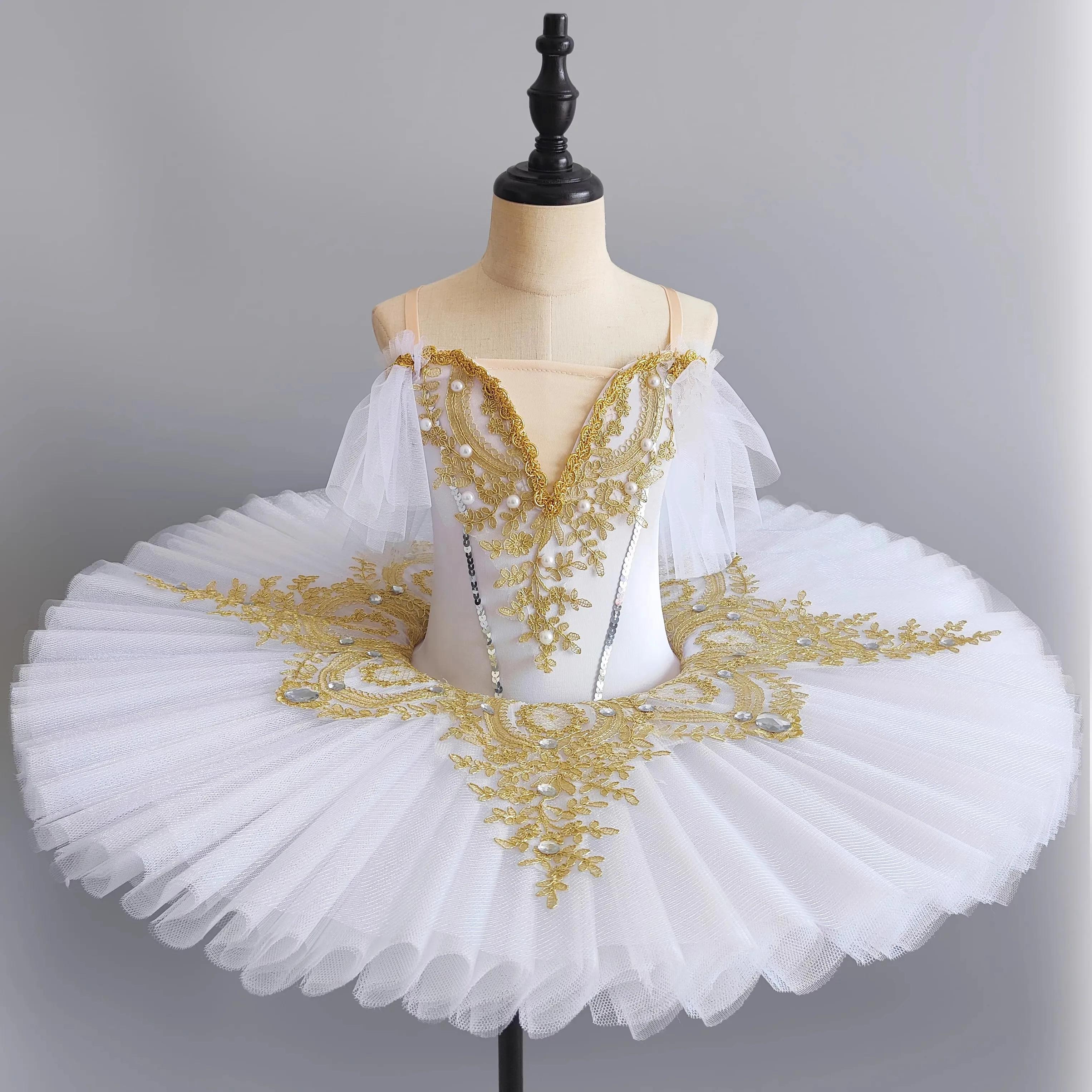 Tutu de Ballet professionnel pour filles, plateau bleu rose, crêpes, robe de soirée de ballerine, Co