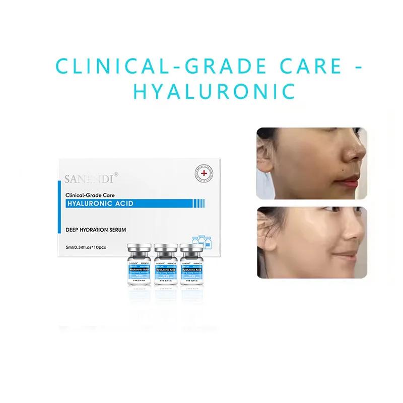 Sérum hyaluronique pour le visage, Lot de 10 pièces, pour hydrater, acide hyaluronique, vitamine C,