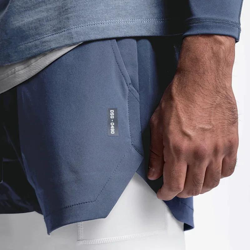 Short fitness 2 en 1 homme séchage rapide - Bas basket course musculation jogging été décontracté
