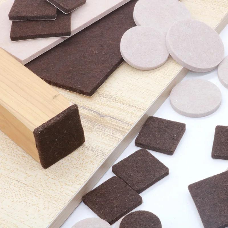 Coussinets de pieds de chaise en feutre, 18 à 128 pièces, 5mm d'épaisseur, tapis de protection contr