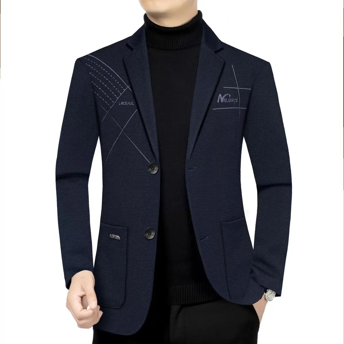 Les vestes de costume décontractées haut de gamme pour hommes pour le printemps et l'automne sont po