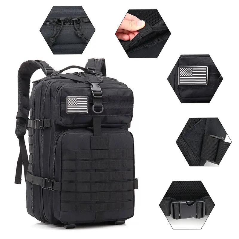 50L homme sacs à dos tactiques sacs de voyage en plein air en plein air 3P sac d'école EDC Molle Pac