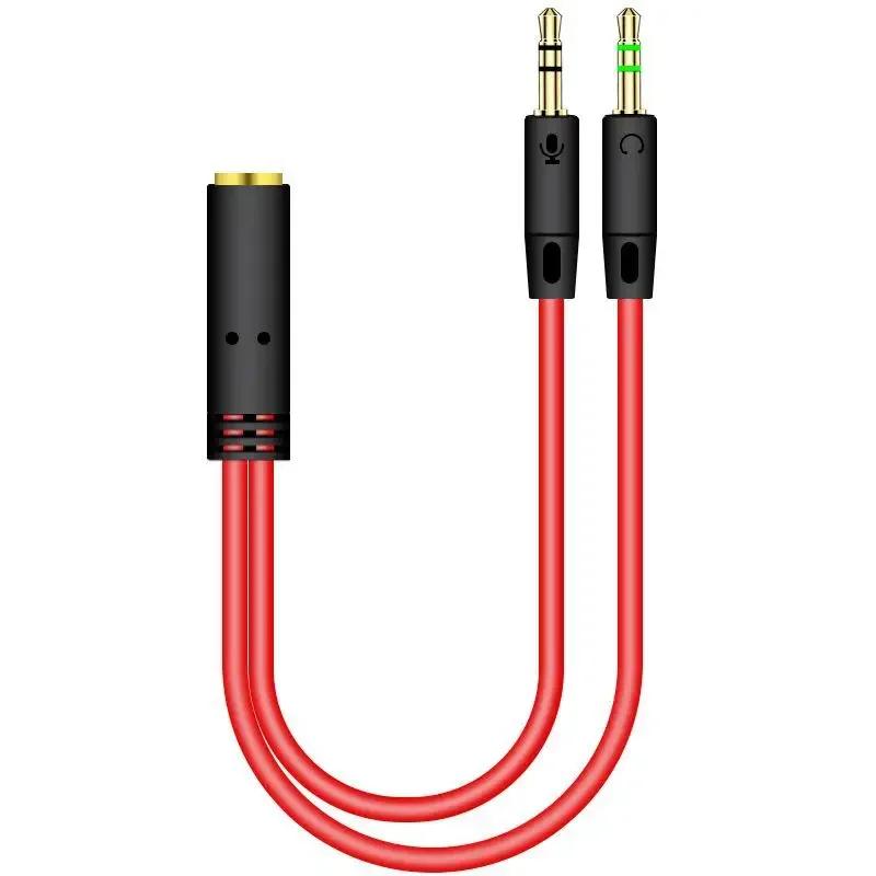 Câble séparateur en Y mâle vers femelle, câble audio AUX, adaptateur de prise stéréo MP3 MP4, prise