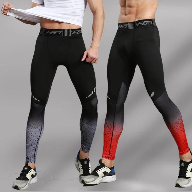 JjRash Guard-Leggings de compression en lyJean-pour hommes, pantalons de sport, collants de fitness,