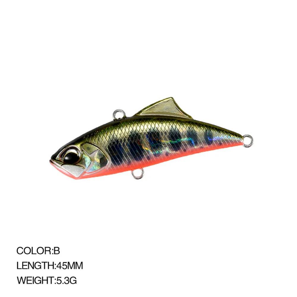 Leurre rigide vibrant vibrant avec triple hameçon, appât Élidéal pour la pêche hivernale sur glace,