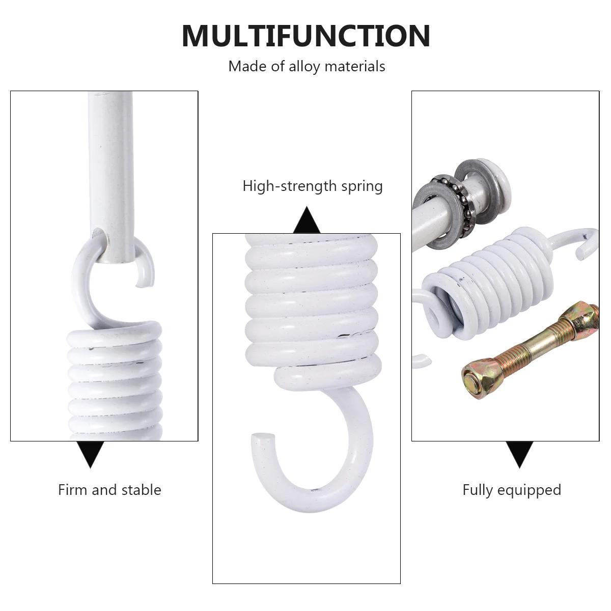 Crochet à ressort en acier inoxydable, pièces de hamac, mousqueton pivotant de remplacement, ensembl