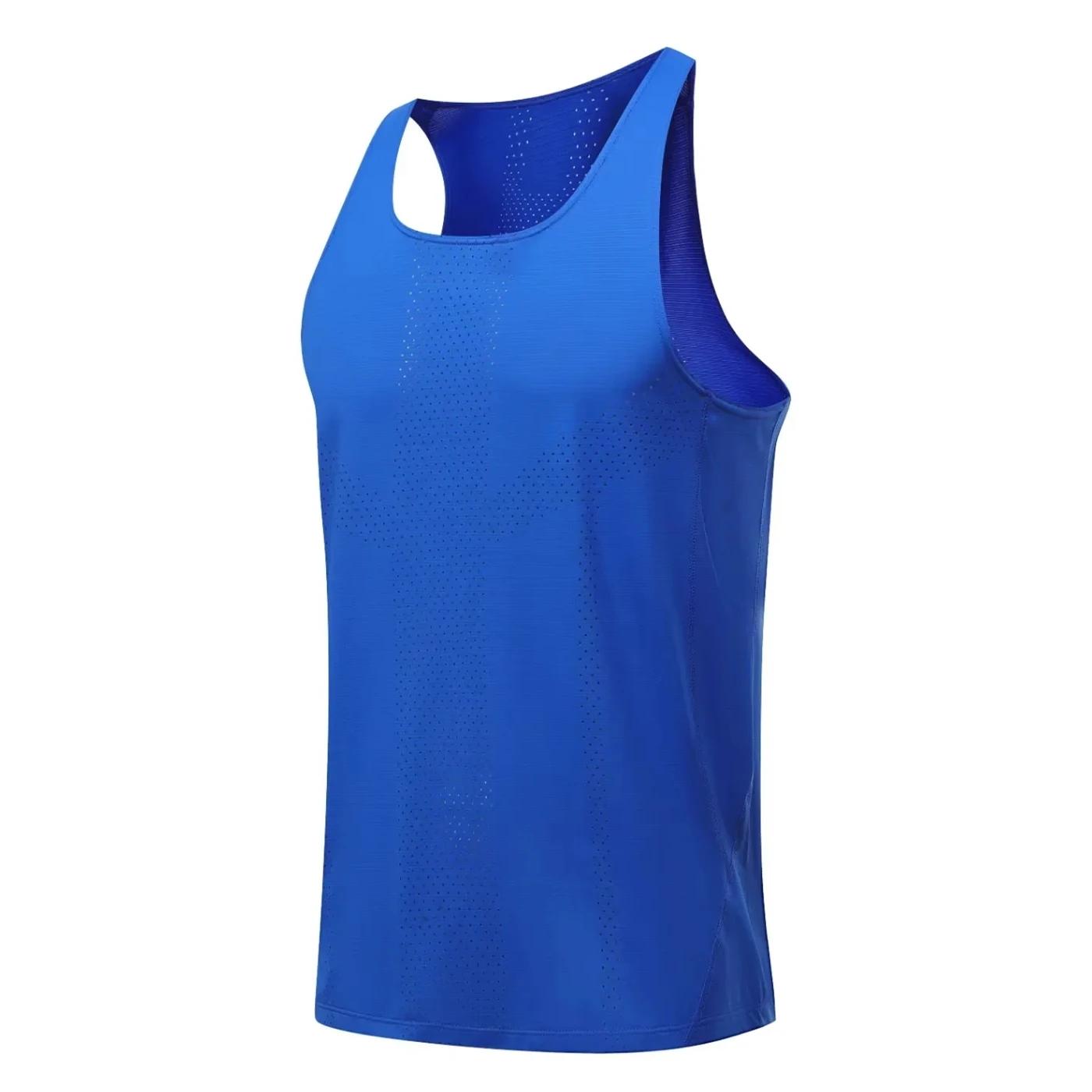 Débardeur d'athlétisme pour hommes et femmes, gilet de course, chemises de sport de vitesse, Fitness