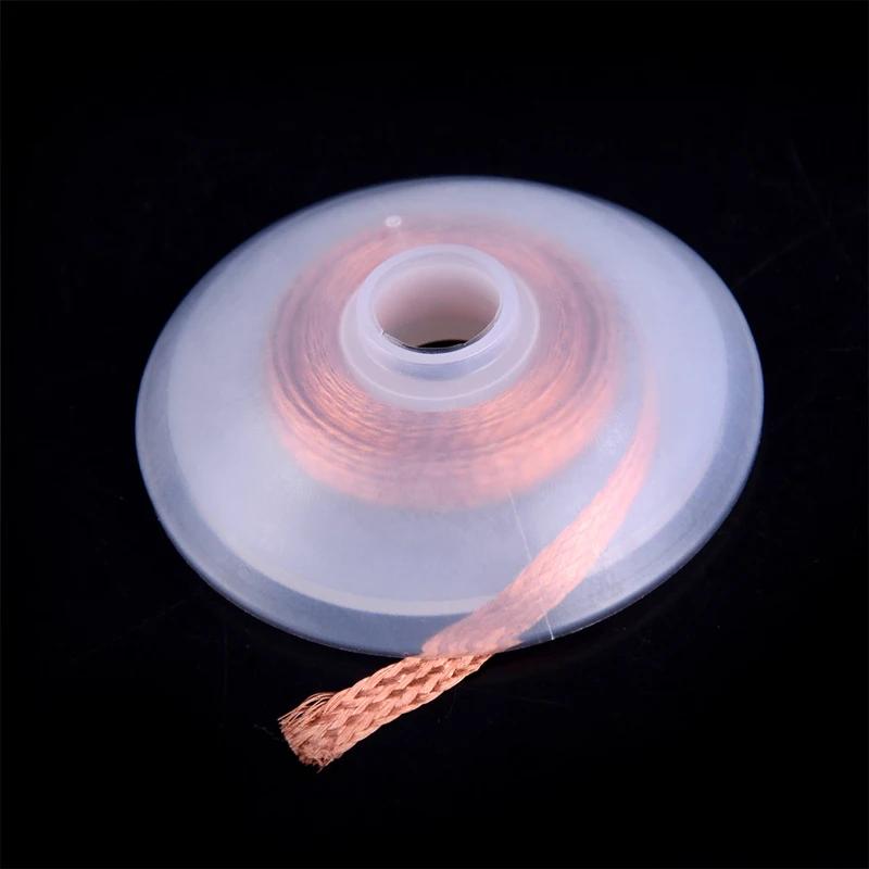 Maille tressée à dessouder en cuivre, point de soudage, décapant de soudure, mèche de fil, flux de 1
