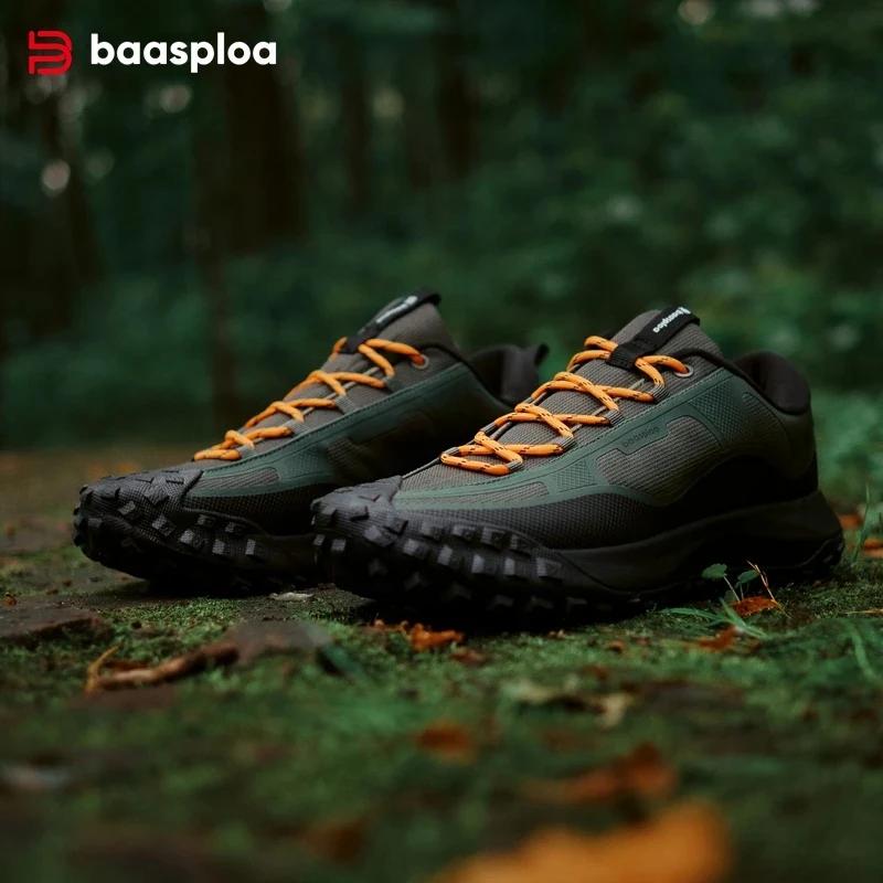 Chaussures de randonnée Baasploa homme - Haute qualité imperméables antidérapantes confortables pour trekking et escalade