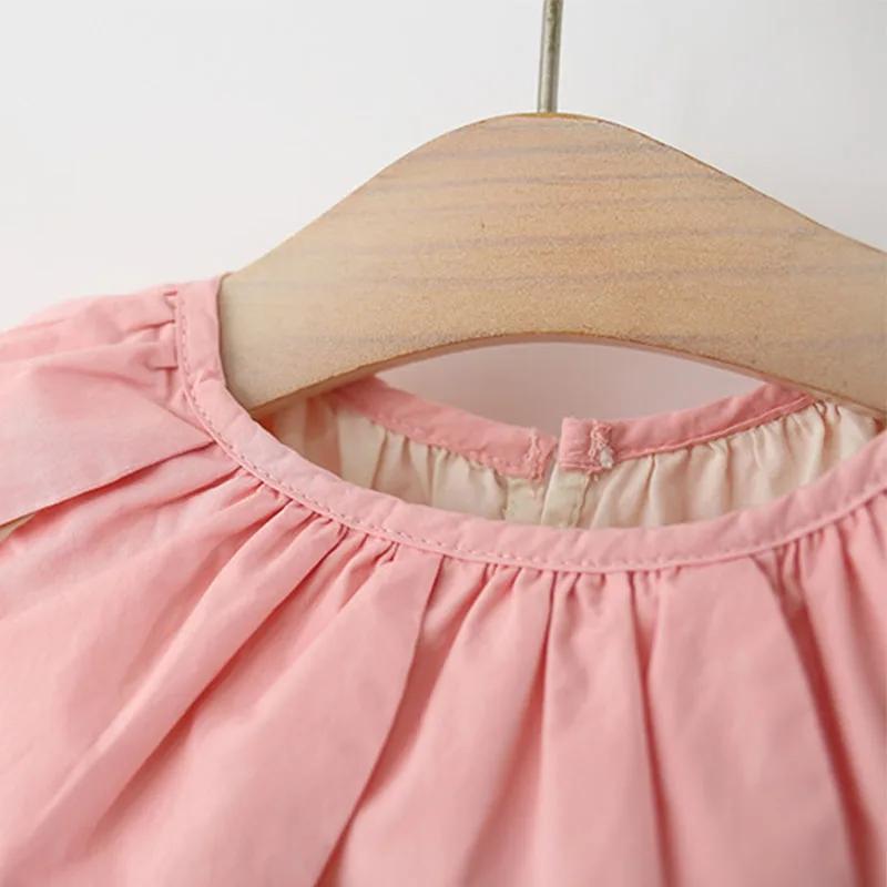 Ensemble de vêtements d'été pour filles, 2 pièces, coréen, mignon, col de poupée à fleurs, sans manc