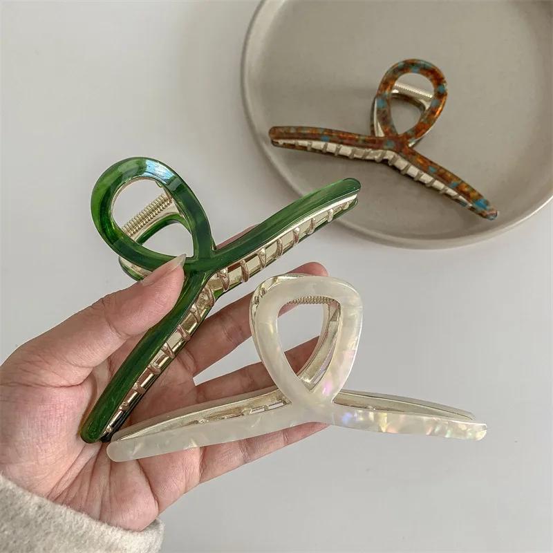Pinces à cheveux versisées – grandes pinces à cheveux élégantes et mignonnes pour femmes, Barrette f