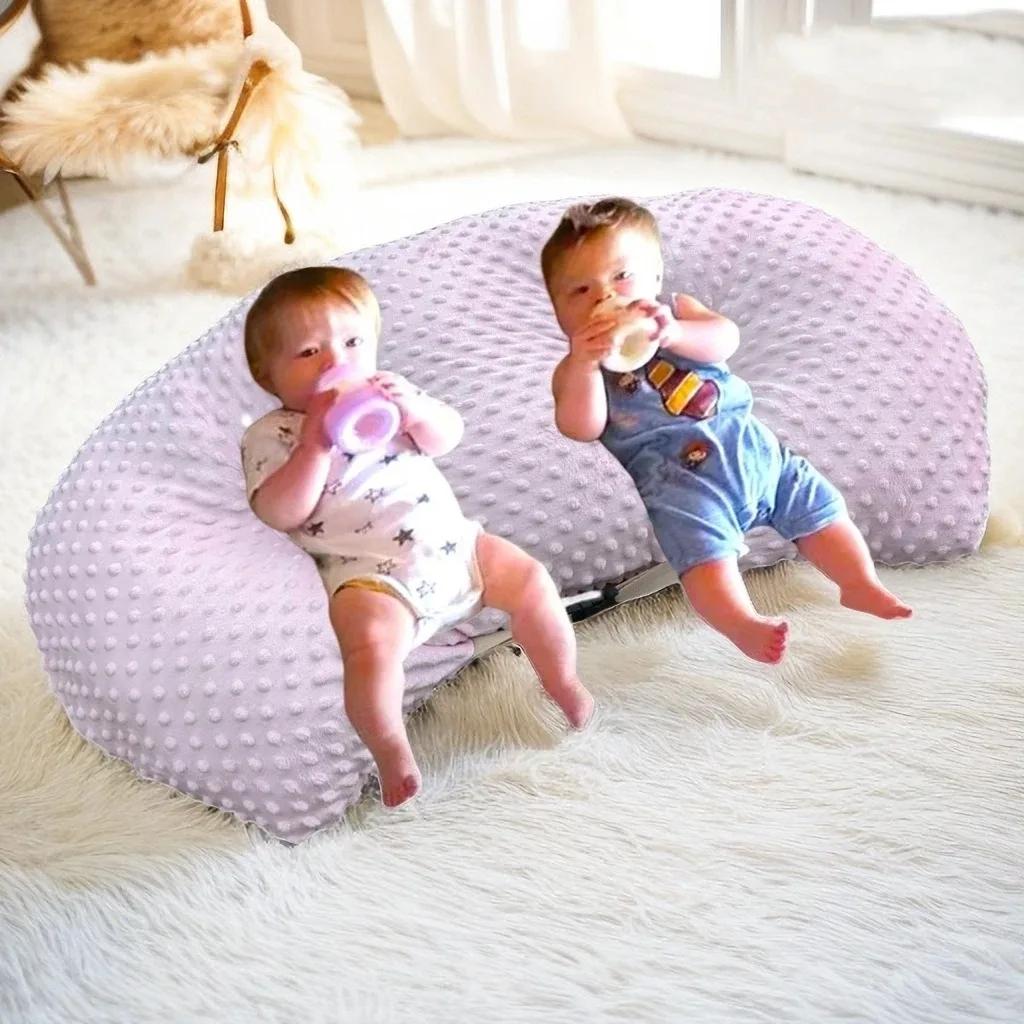 Oreiller d'allaitement double oreiller d'allaitement pour bébé lit d'allaitement pour nouveau-né ore