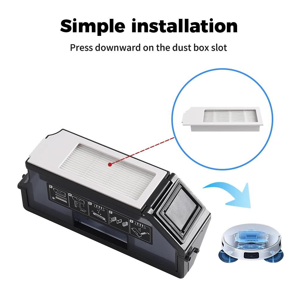Filtre Hepa de remplacement pour aspirateur Robot Ecovacs Deebot X1S PRO/T10 OMNI/ T10 TURBO/X1 OMNI