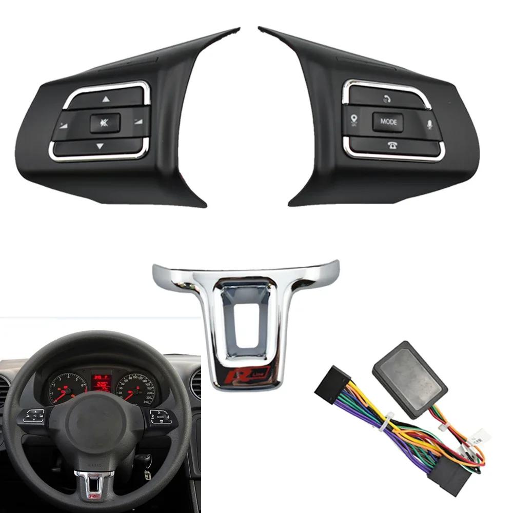 Bouton de volant interrupteur bouton de volume interrupteur audio bouton de téléphone pour VW Jetta