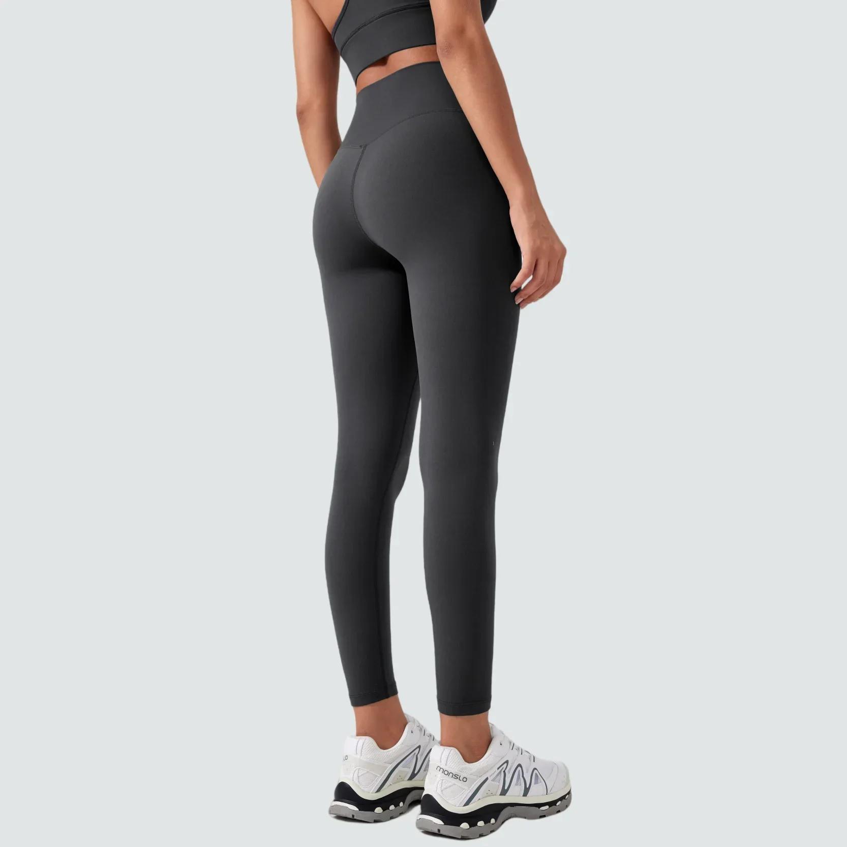 Pantalon yoga femme taille haute - Legging push up fesse sans coutures fitness collection 2023