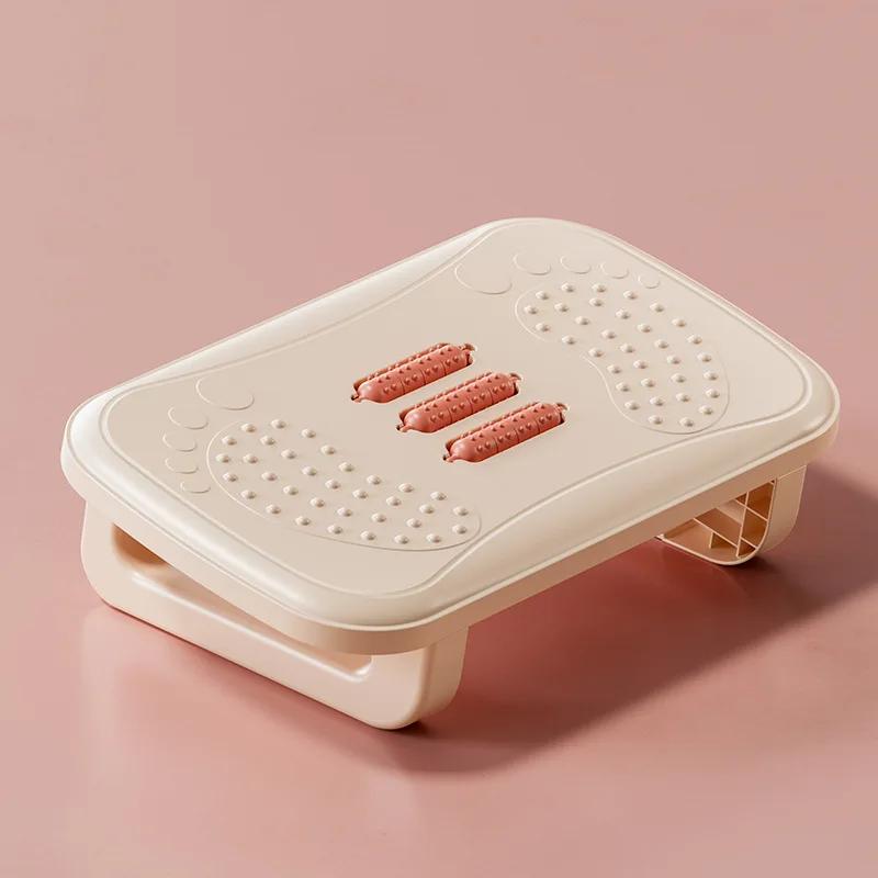Repose-pieds de bureau pour éviter la croisement des jambes, surface surélevée avec design massant s