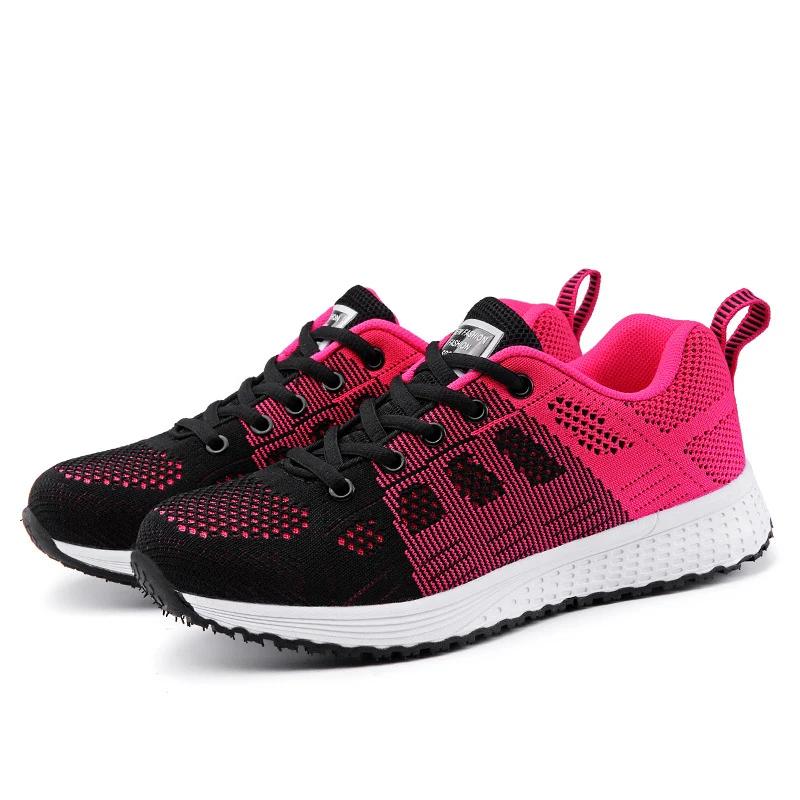 Chaussures plates à lacets pour femmes, baskets décontractées, souples, grande taille, nouvelle coll