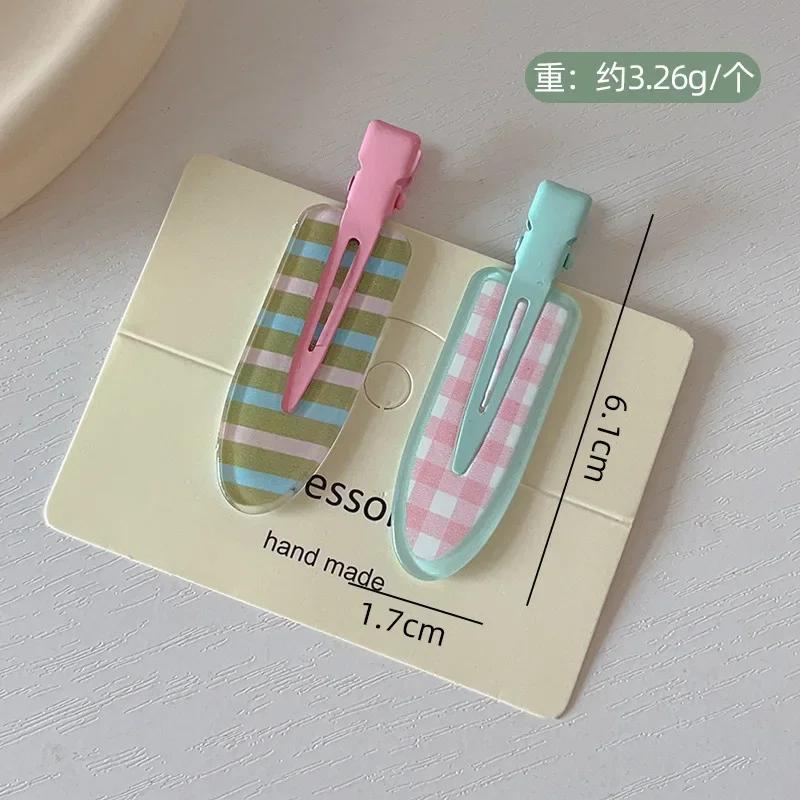 Pince à cheveux en forme de fruits, couleur bonbon, épingle à cheveux d'été sans plis, Barrette en a