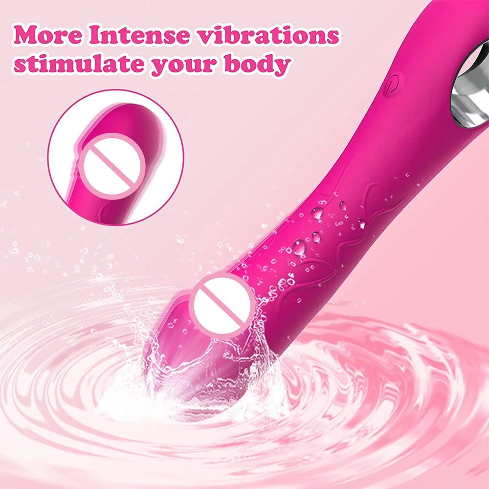 Vibromasseur point G pour femme, masseur de vagin et de clitoris, stimulateur de clitoris, silicone