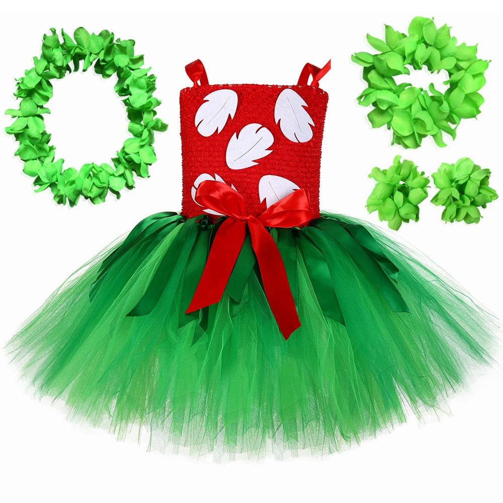 Lilo Costume pour filles princesse hawaïenne Tutu habiller vêtements tenues avec guirlande enfants H