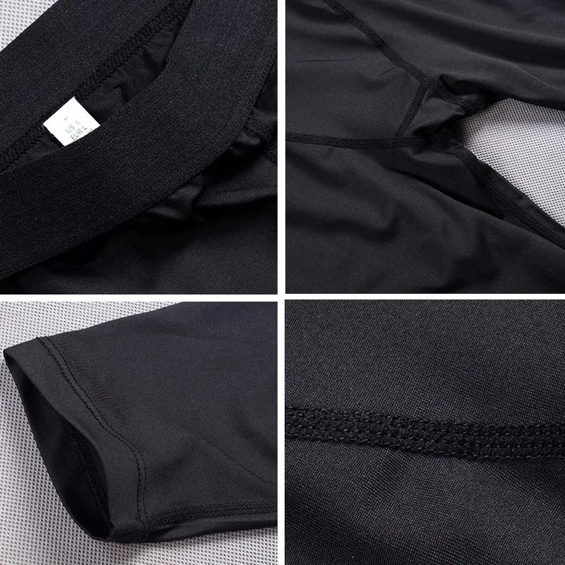 Pantalon de sport de compression à séchage rapide pour hommes, collants de fitness, leggings de cour