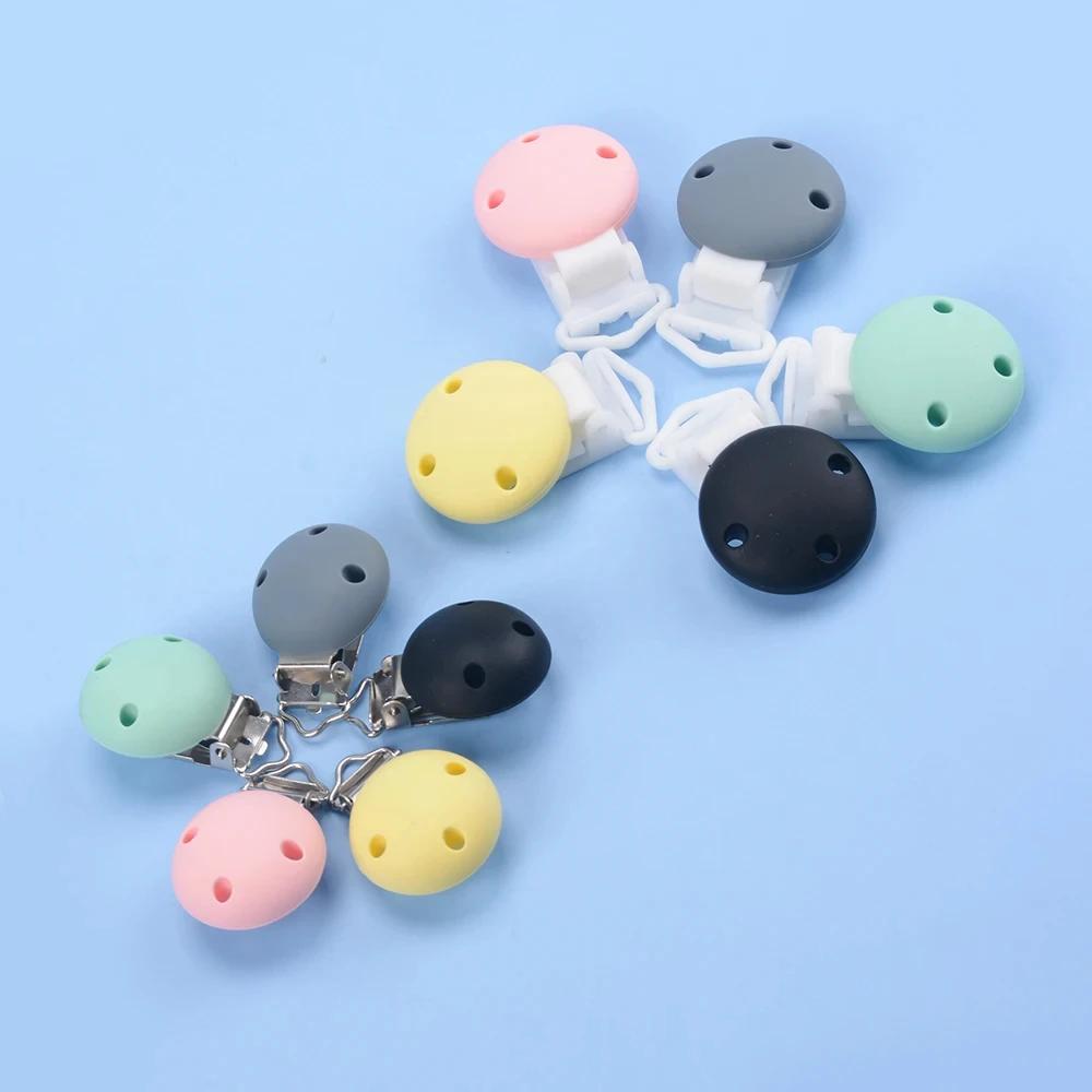 Lofca Clip en Silicone 5 pièces sucettes pour bébé pour bricolage sucette chaîne soins infirmiers de