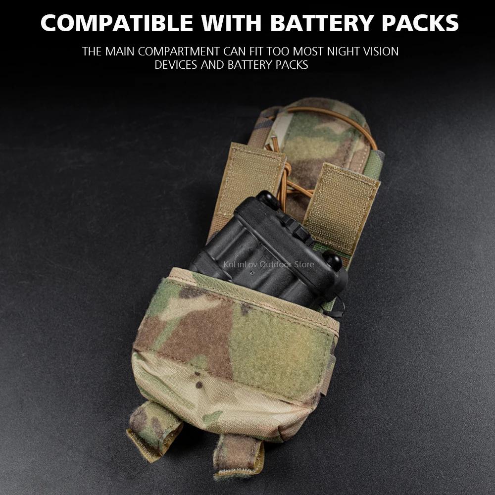 Pochette de batterie pour casque tactique MK2, sac de contrepoids pour casque M-LOK, militaire Airso