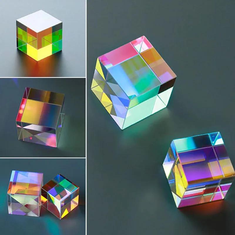 Verre optique x-cube dichroïque Cube conception Cube prisme RGB combinateur séparateur cadeau éducat