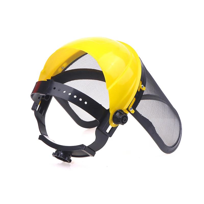 Casque de sécurité pour coupe gazon de jardin, 1 pièce, chapeau avec masque de Protection complet en