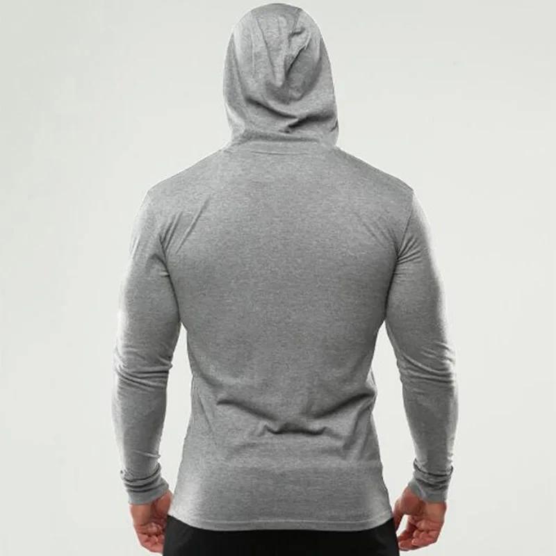 Vêtements de sport de couleur unie, T-Shirt à manches longues, coupe cintrée, en coton respirant, vê