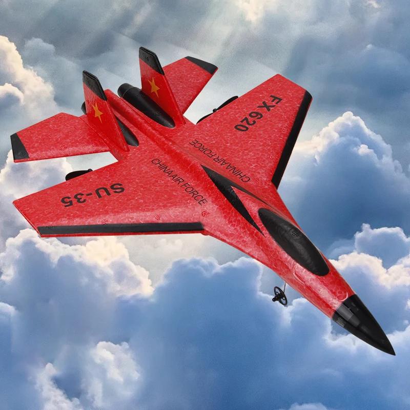 Avion RC en mousse SU35, planeur radiocommandé 2.4G, avion de chasse télécommandé, jouet en mousse p