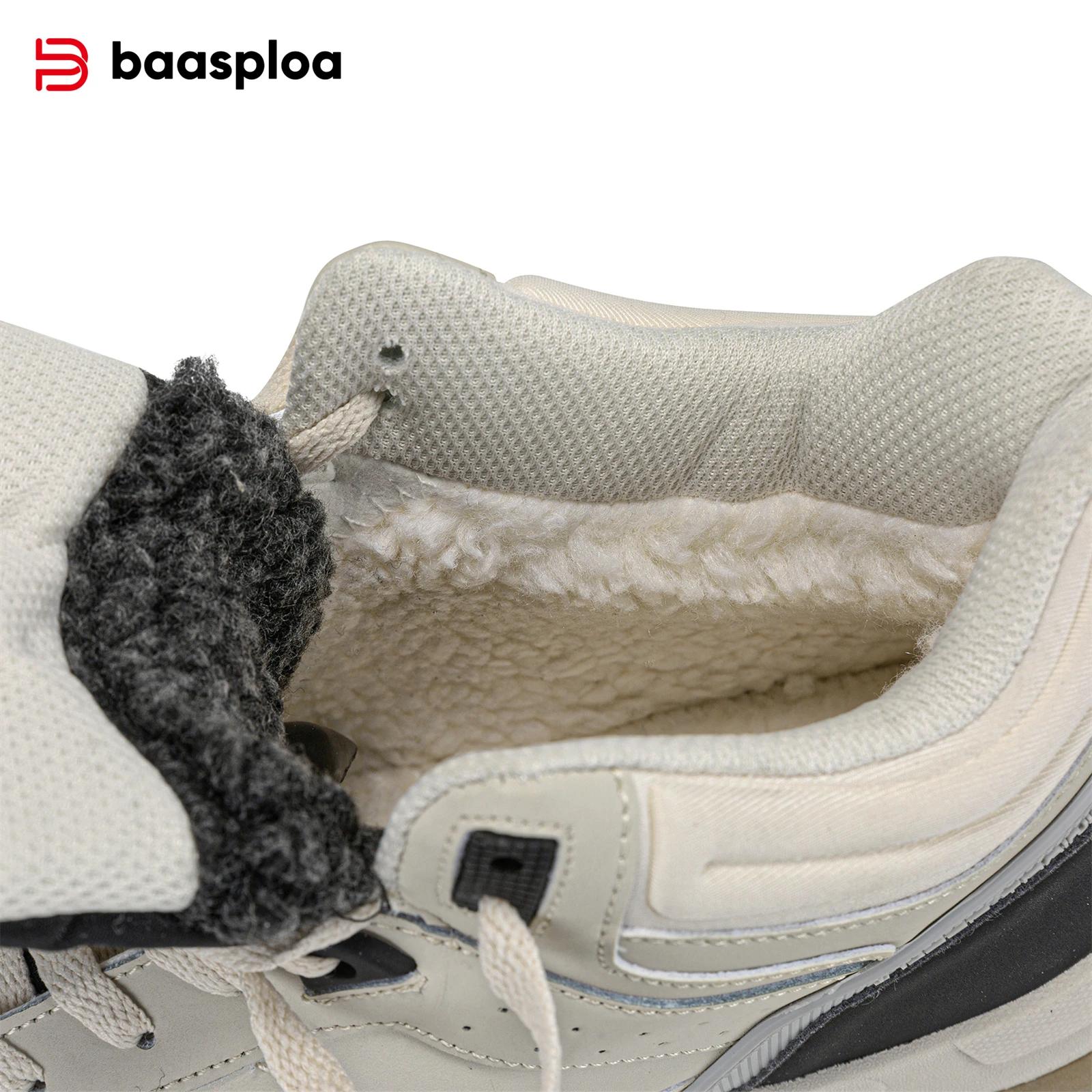 Nouveau Baasploa hommes hiver coton chaussures épaissi chaussures pour hommes en plein air antidérap