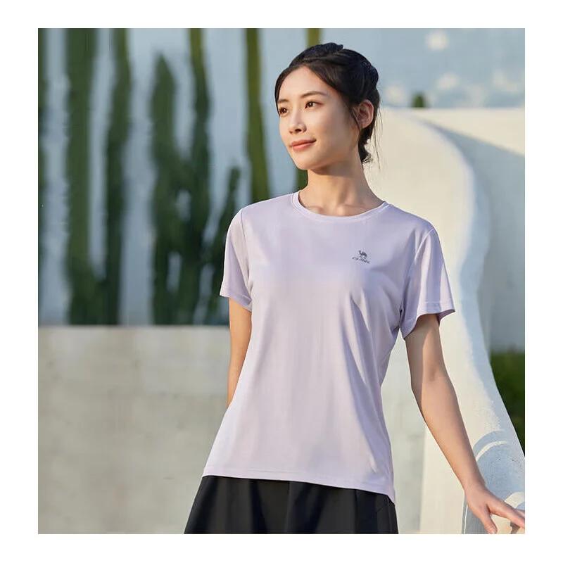 T-shirt sport femme GOLDEN CAMEL - Haut coton respirant à séchage rapide