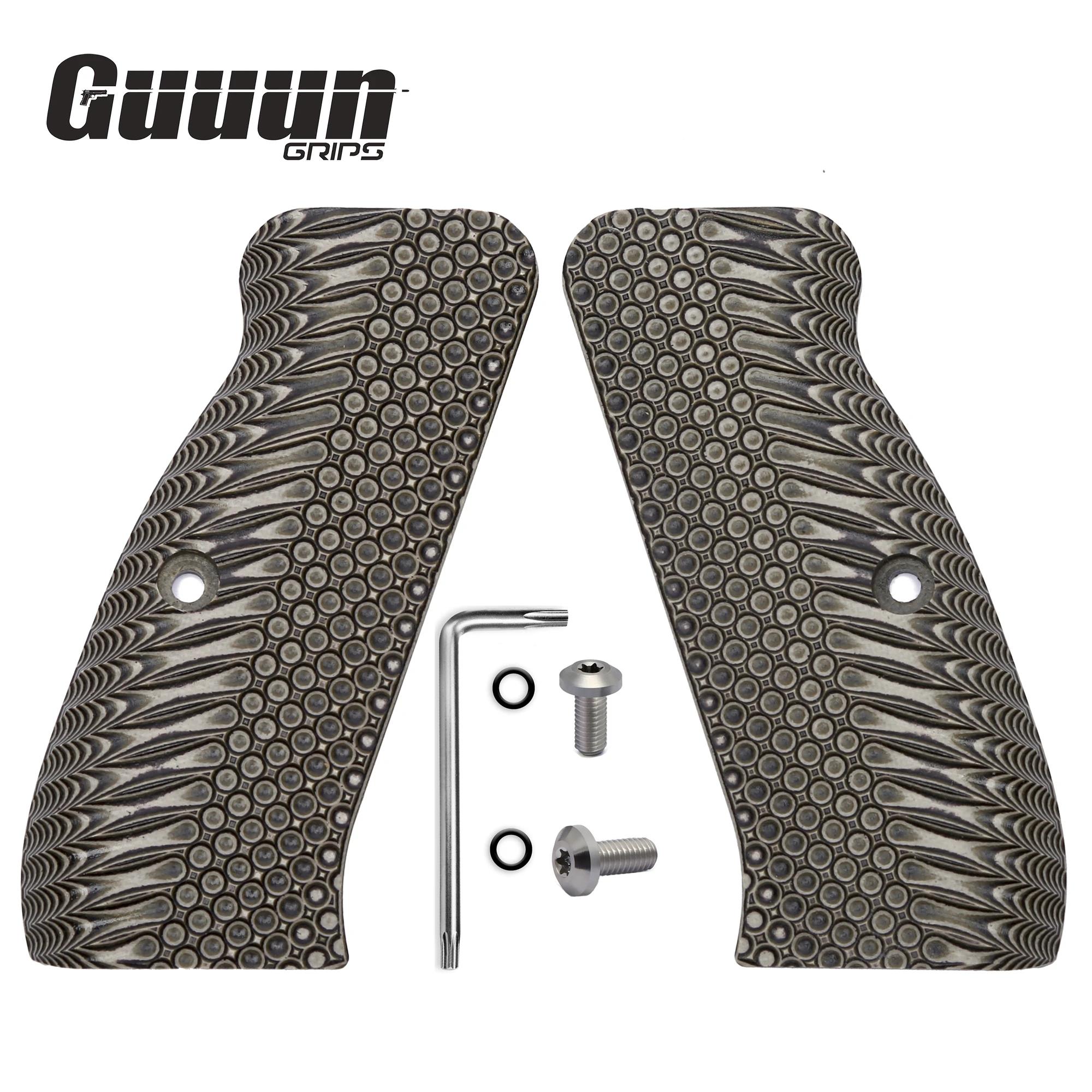 Guuun G10 CZ 75 Poignées pour SP-01 CZ pleine grandeur OPS DulBergamo 8 options de documents