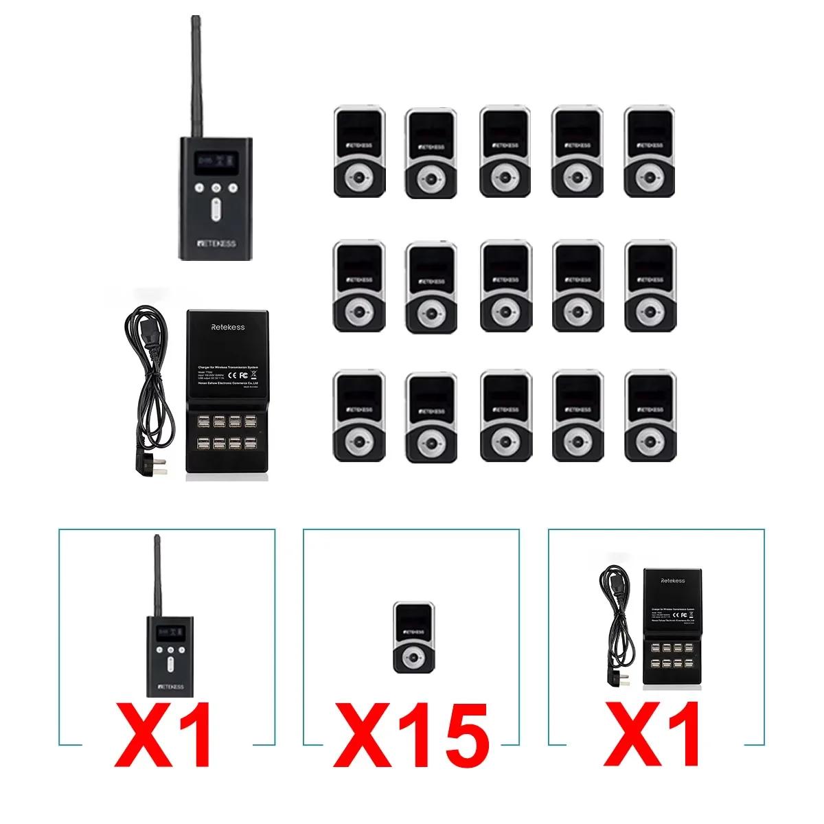 Retekess T130S Guide audio du système de guide touristique, 2e génération T130 micro transmetteur lo